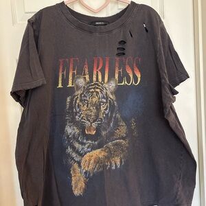 Forever 21 Black Crew Neck T-Shirt